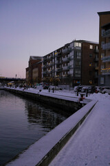 Obraz premium Port in the evening