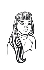 Portrait of a little girl