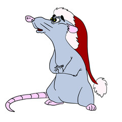 Vector children's mouse rat design for stickers ,social media banners,postcards,fabrics,backgrounds