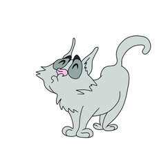 Vector children's mouse rat design for stickers ,social media banners,postcards,fabrics,backgrounds