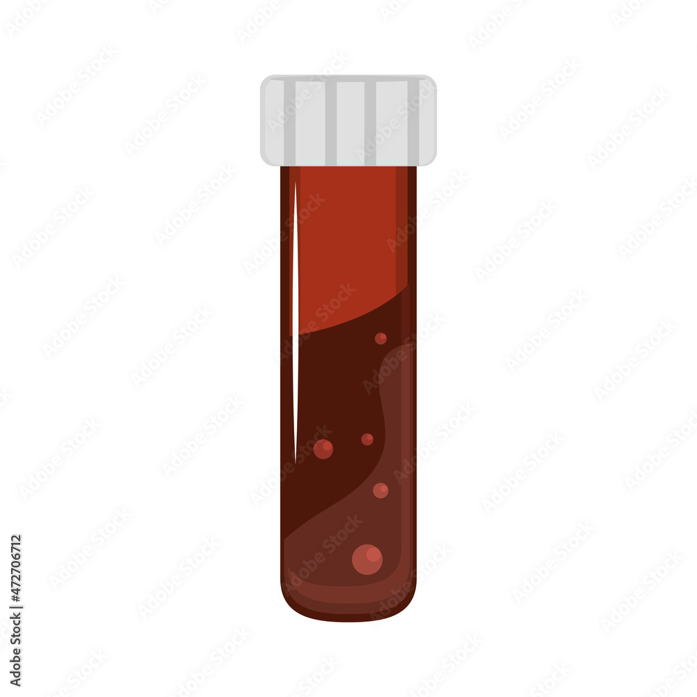 Canvas Prints blood in test tube