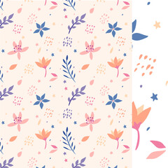 pattern, seamless, flower, vector, design, illustration, love, heart, wallpaper, decoration, art, floral, spring, card, pink, flowers, cute, texture, butterfly, holiday, colourful, nature, element