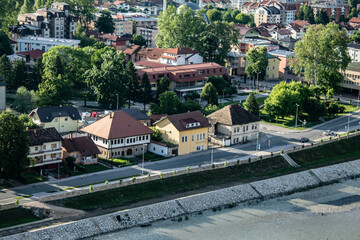 Maglaj, City in Bosnia, View from the old fortress, Bosnia and Herzegovina