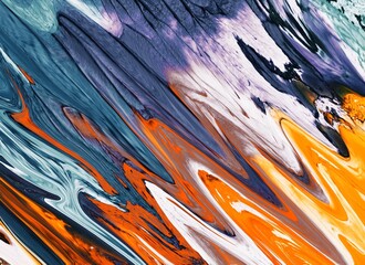 Fluid art texture. Liquid acrylic artwork with beautiful mixed paints. Can be used for interior poster. Trendy designs colours. Background with abstract swirling paint effect. Digital art illustration