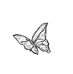 Fototapeta na wymiar Dansing SVG ballerina Butterfly