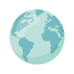Flat planet Earth icon. Vector illustration for web banner, web and mobile, infographics.