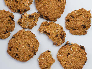 flake biscuits with raisins and seeds a vegetarian delicacy