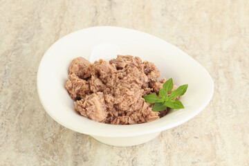 Canned tuna fish for salad