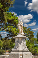 Obraz premium Statue of Count Von Der Schulenburg in Corfu, Greece