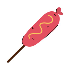 sausage in stick