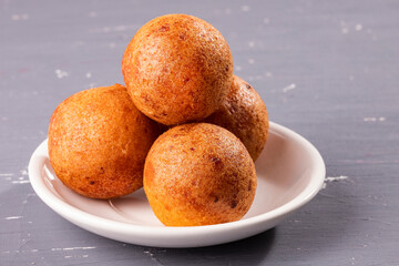 Buñuelos, Colombian christmas cuisine - Deep fried cheese bread.