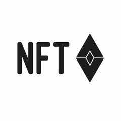 NFT nonfungible tokens concept. illustration
