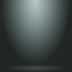 Black Empty Photo Studio Background With Spotlight. . Vector illustration