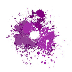 purple watercolor spot. Vector illustration.