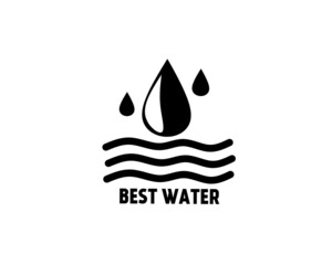 Logo for mineral water or clean water company