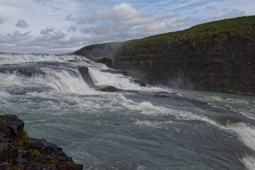 Gullfoss Falls, Golden Falls,Iceland.