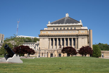 Pittsburgh, Pennsylvania-May 13, 2021: Soldiers and Sailors National Military Museum and Memorial is on the National Register of Historic Places, Pittsburgh, PA