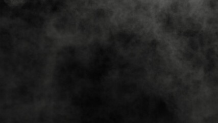 Misty cloud fog effect for texture overlay on solid black background