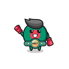 bangladesh flag boxer mascot character.