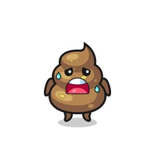 the fatigue cartoon of poop