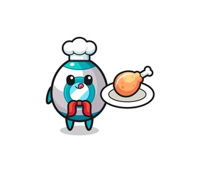 rocket fried chicken chef cartoon character