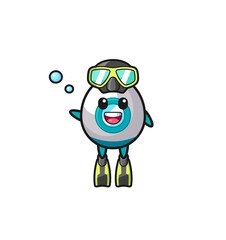 the rocket diver cartoon character