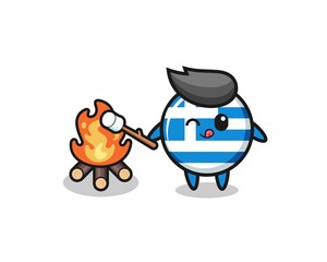 greece character is burning
