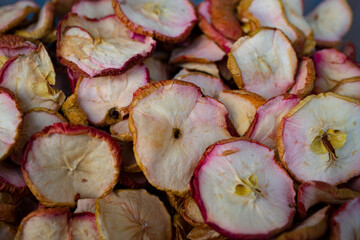 Jabłka, Suche jabłka, suszone Jabłka w plasterkach, apple,  dried apples, dried apples in slices