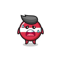 the fatigue cartoon of latvia flag