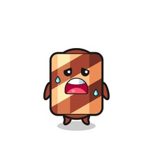 the fatigue cartoon of wafer roll