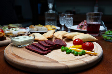 table with food