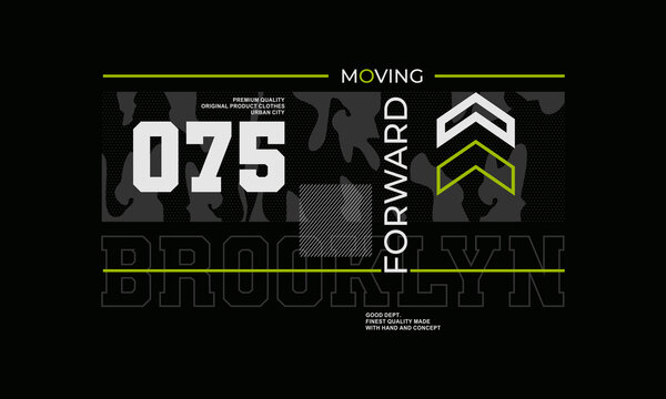 moving forward,typography t-shirt design fashion vector