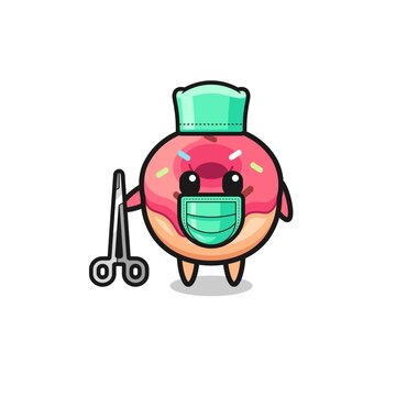 recommend clip art: surgeon doughnut mascot character