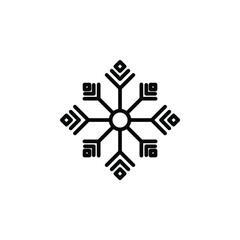 Snowflake Line Icon, Vector, Illustration, Logo Template. Suitable For Many Purposes.