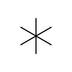 star Line Icon, Vector, Illustration, Logo Template. Suitable For Many Purposes.