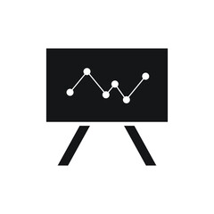 Statistic icon design isolated on white background