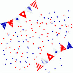 American Flag Vector Isolated