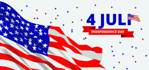 American Flag Vector Isolated