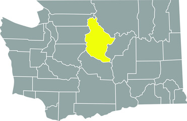 washington map isolated