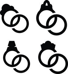 Wedding Ring Icon Isolated