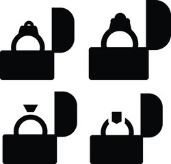 Wedding Ring Icon Isolated