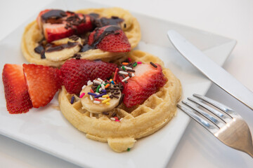 A special breakfast menu. 