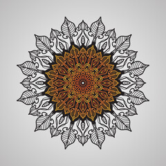 Naklejka premium decorative concept abstract mandala illustration