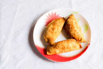 cookies on a plate indian karanji