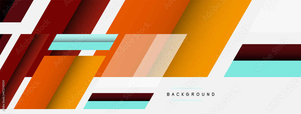 Poster background. geometric diagonal square shapes and lines abstract composition. vector illustration for