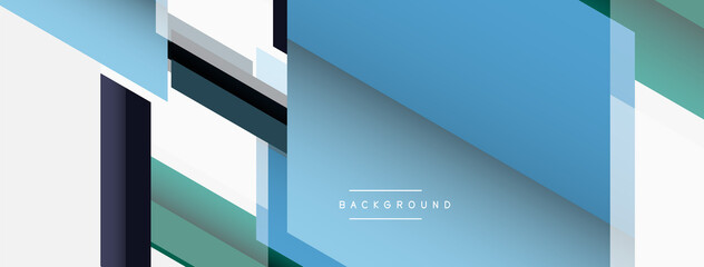 Background. Geometric diagonal square shapes and lines abstract composition. Vector illustration for wallpaper banner background or landing page