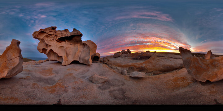Sunset on the Remarkable Rocks