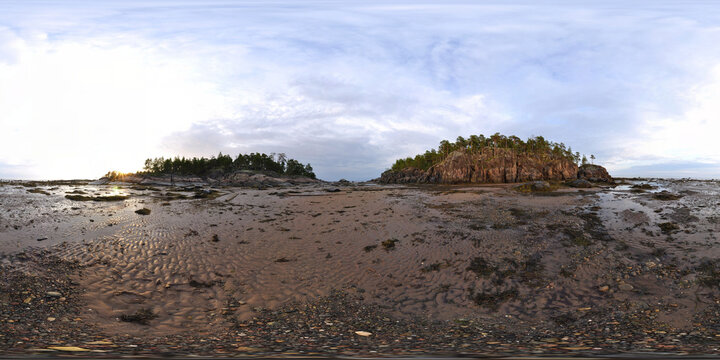 Kiy island in White sea