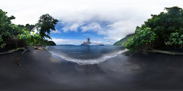 Anak Krakatoa Eruption, Sunda Strait West Java