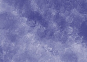 Abstract blue watercolor background with watercolor splashes.